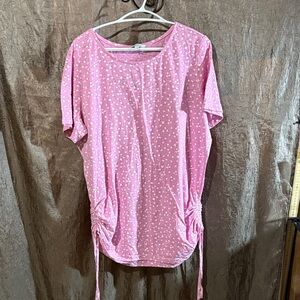 Pink Polka Dot Women's Top
